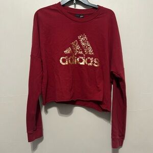 Cropped adidas crewneck